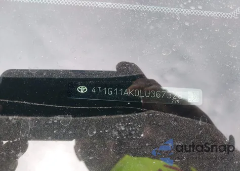 2020 Toyota Camry Se z USA, uszkodzony, nr VIN 4T1G11AK0LU367328